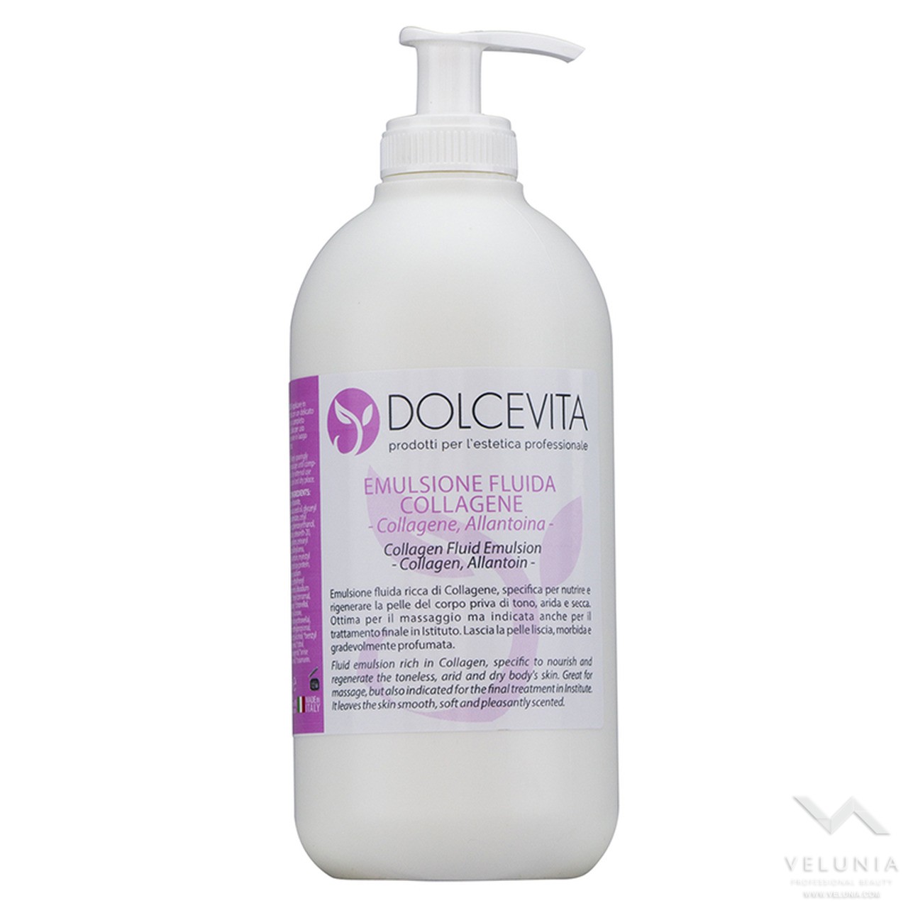 Emulsione Fluida Collagene e Allantoina - DolceVita -  Vaso 500 ml. 1