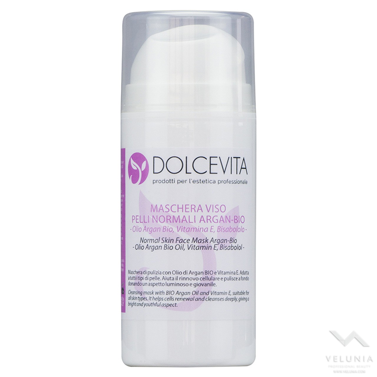 Maschera Viso Argan Bio - DolceVita -  Dispenser Airless 100 ml. 1