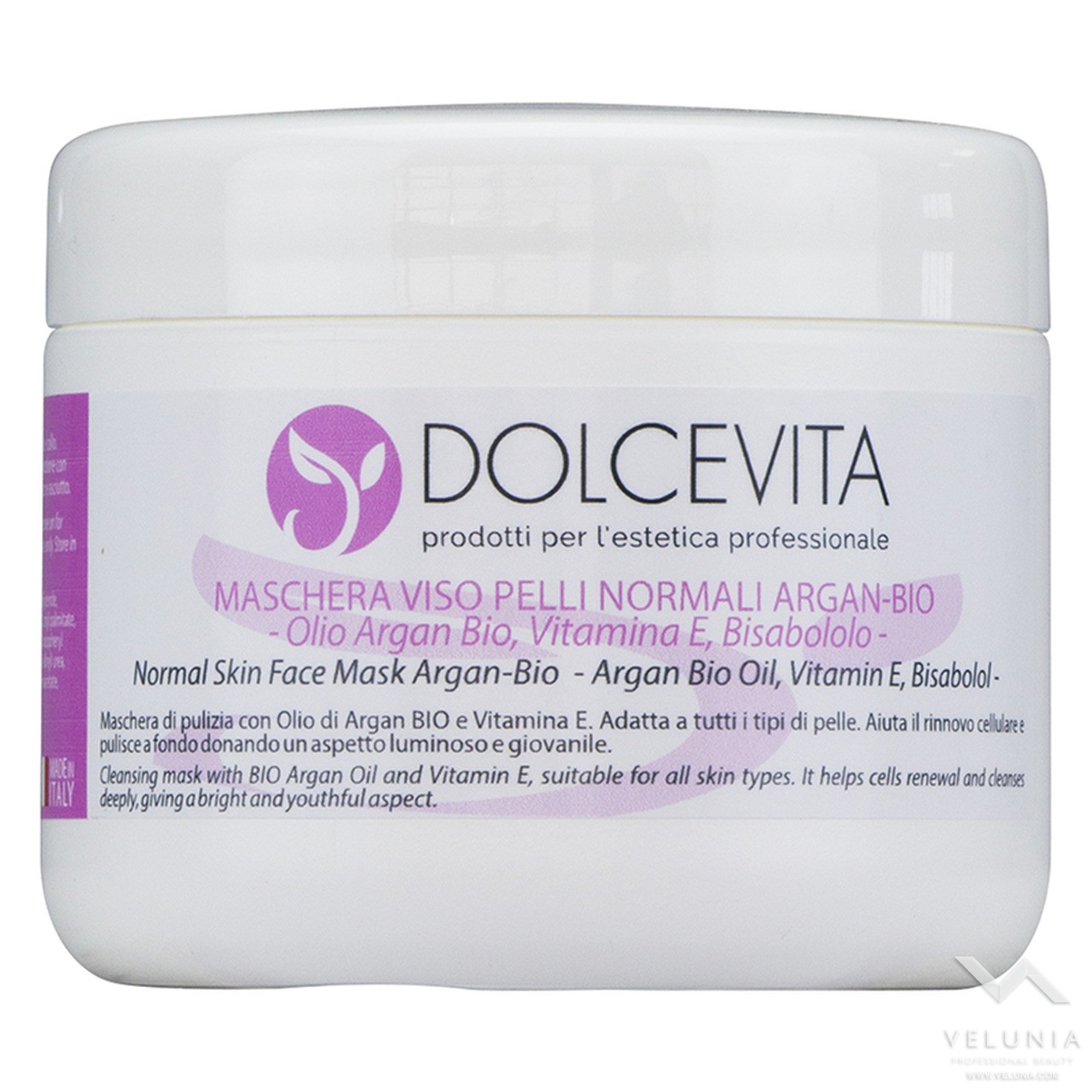 Maschera Viso Argan Bio - DolceVita - Vaso 250 ml. 1