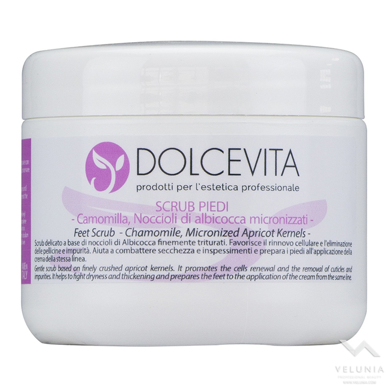 Scrub Piedi alla Calendula con Noccioli di Albicocca micronizzati - DolceVita - Vaso 250 ml. 1