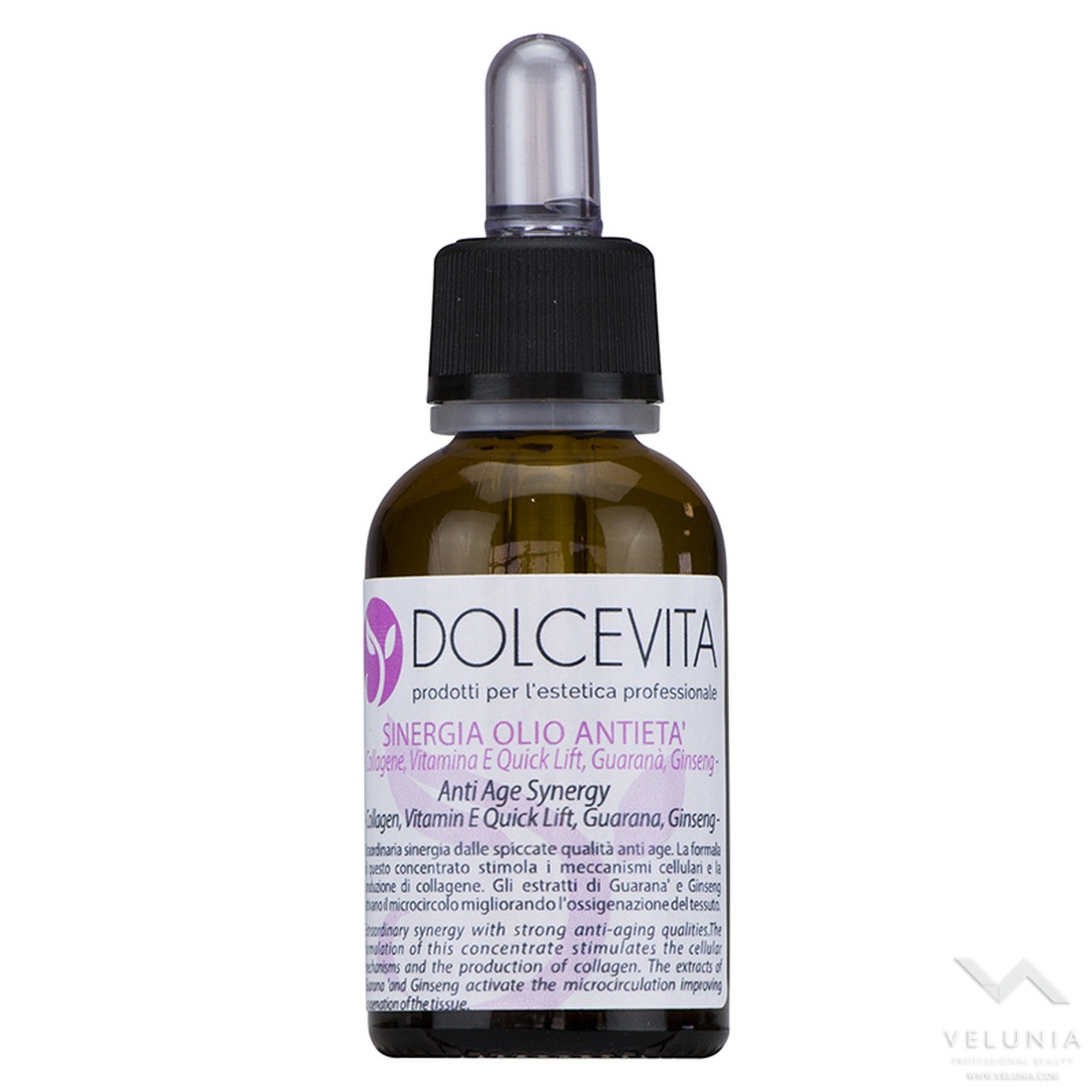 Sinergia Olio Viso Anti-Age - DolceVita - Vasetto in vetro Contagocce 30 ml. 1