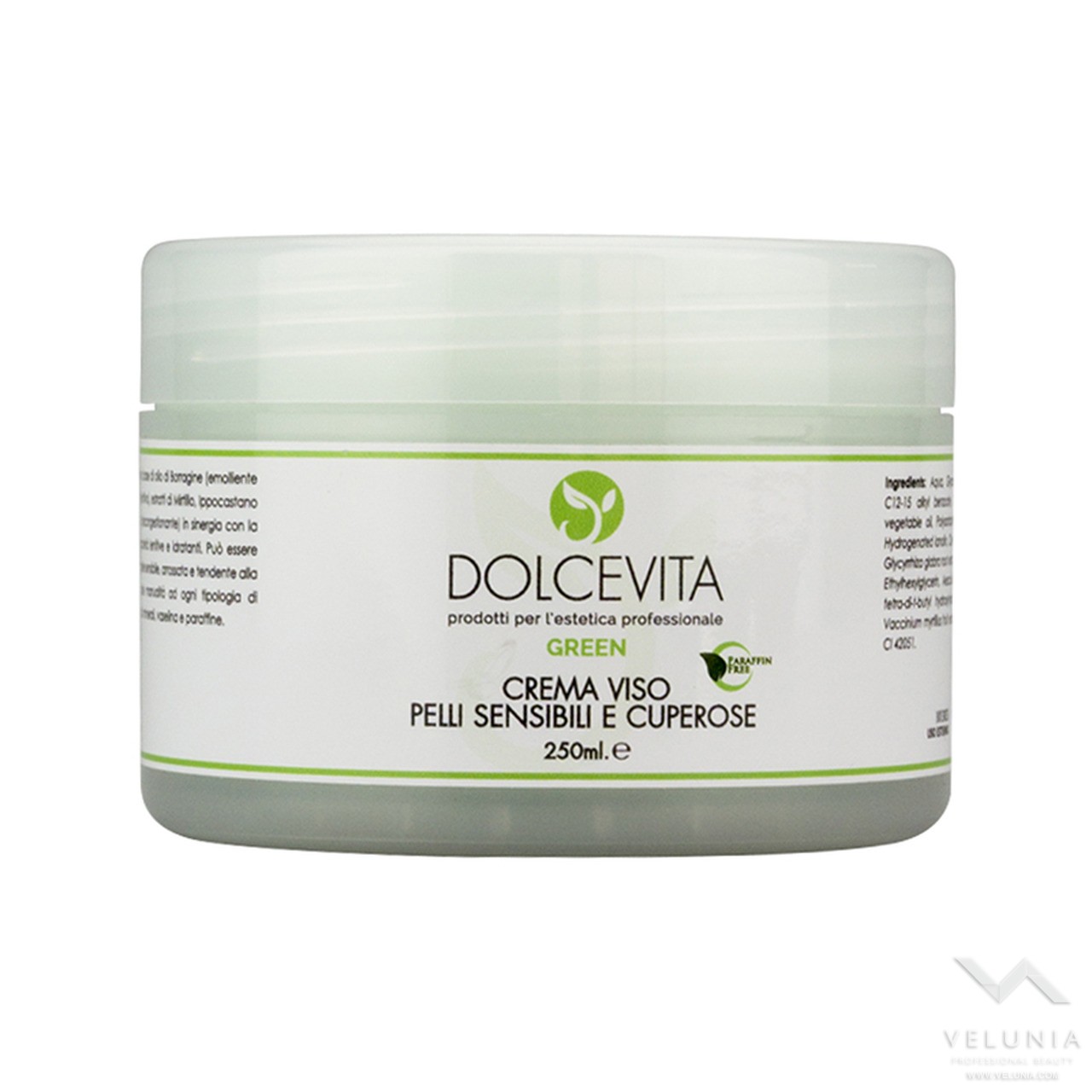 Crema Viso Lenitiva (pelle sensibile) - Dolcevita Green - Vaso  250 ml 1