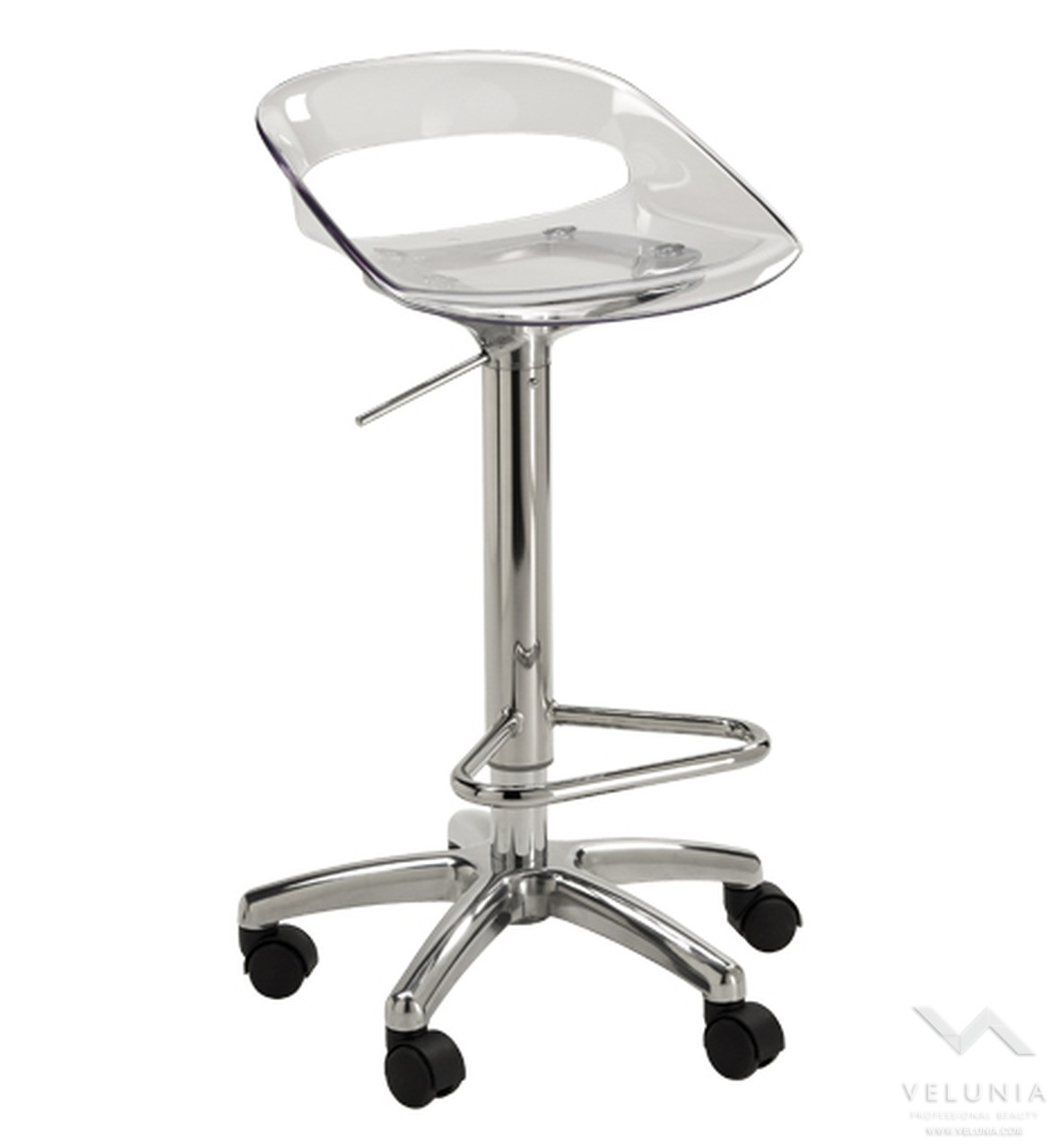 Sgabello In Plexiglas Con Pompa a Gas - Drop 1
