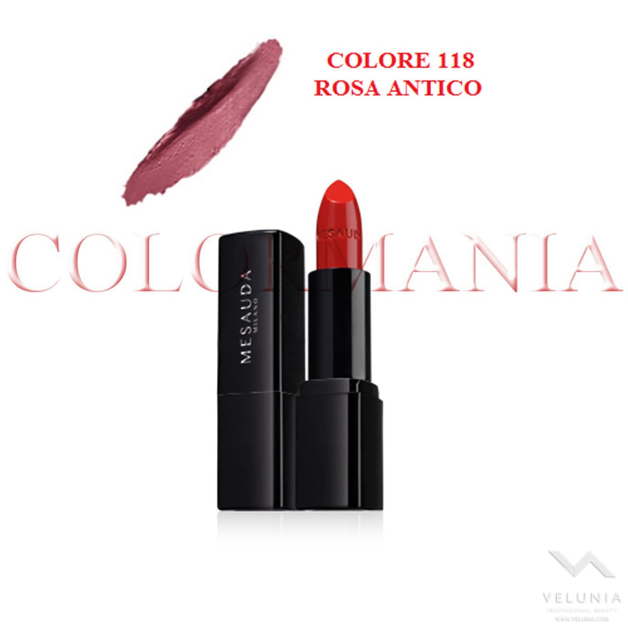 MESAUDA BACKSTAGE ROSSETTO LUCIDO BRILLANTE LUMINOSO  PROFESSIONALE COLORE 118 ROSA ANTICO 1