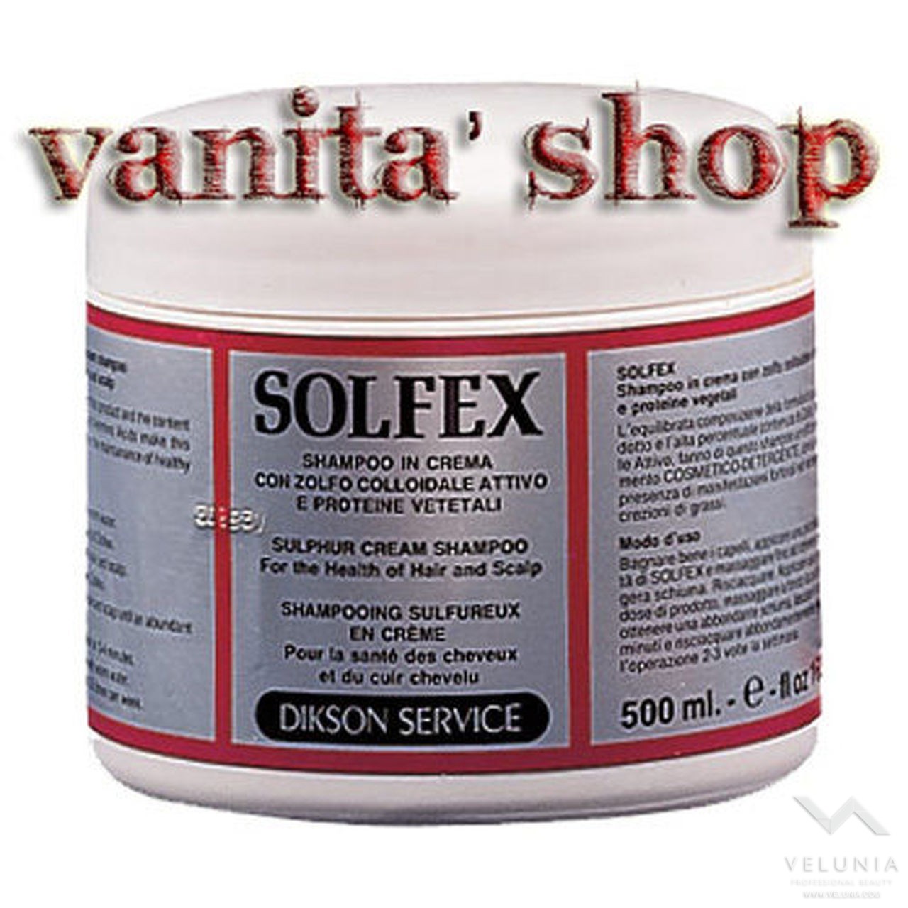 DIKSON SHAMPOO SOLFEX IN CREMA CON ZOLFO ANTIFORFORA-ANTIGRASSO 500ML 1