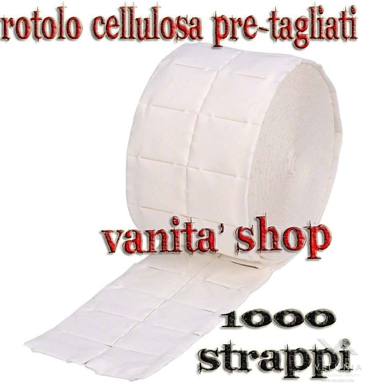 ROTOLO 1000 PADS DI CARTA CELLULOSA PER RICOSTRUZIONE UNGHIE 1