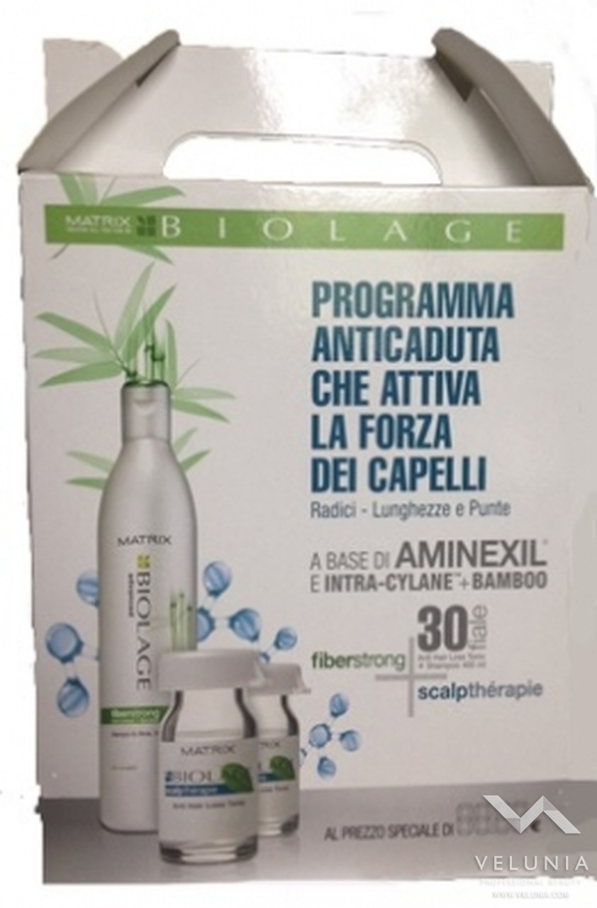 Biolage programma anticaduta 30 fiale + 1 shampoo fiberstrong 400 ml 1