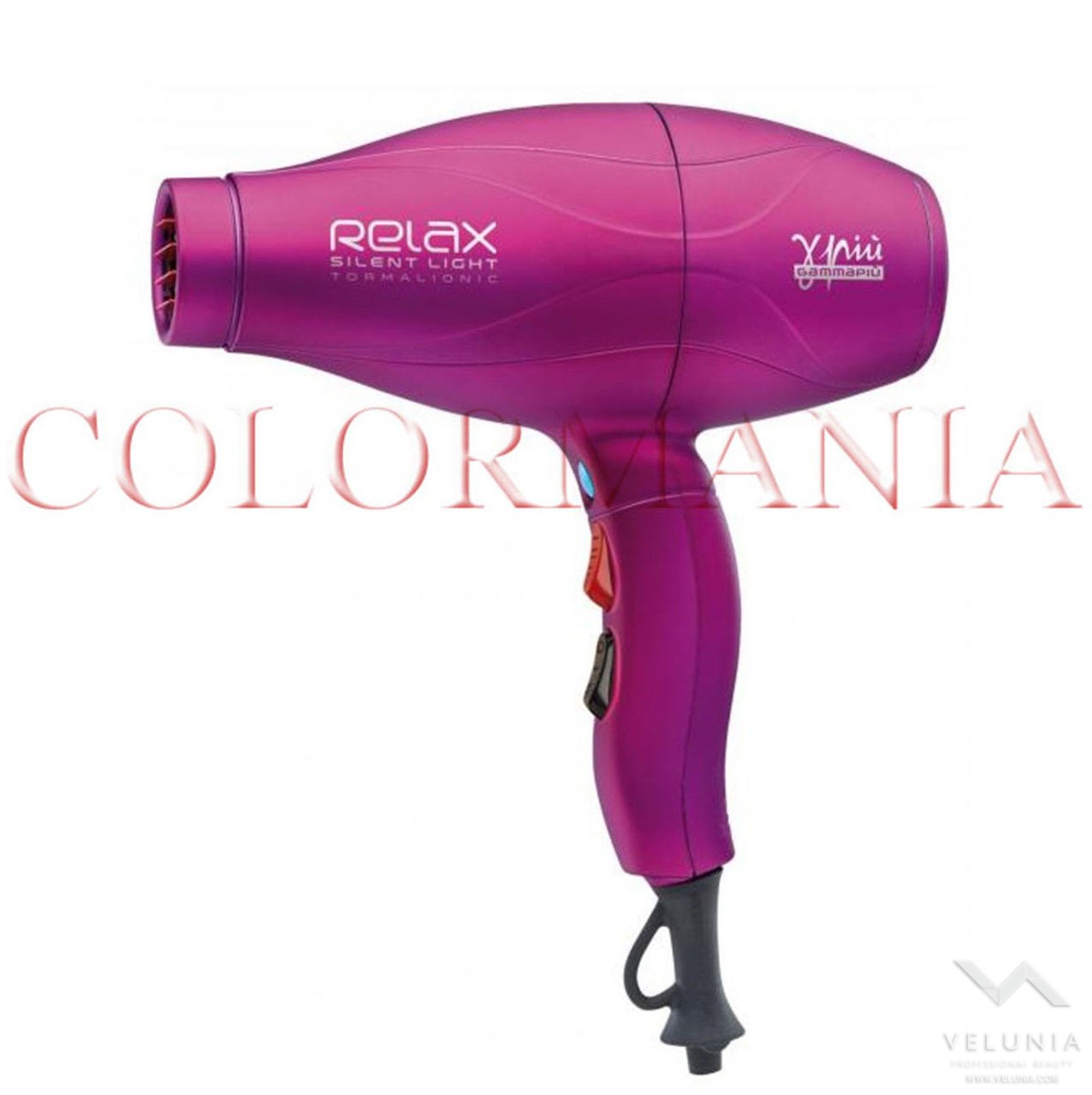 GAMMAPIU' RELAX SILENT LIGHT ASCIUGACAPELLI PROFESSIONALE PARRUCCHIERE FUCSIA 1