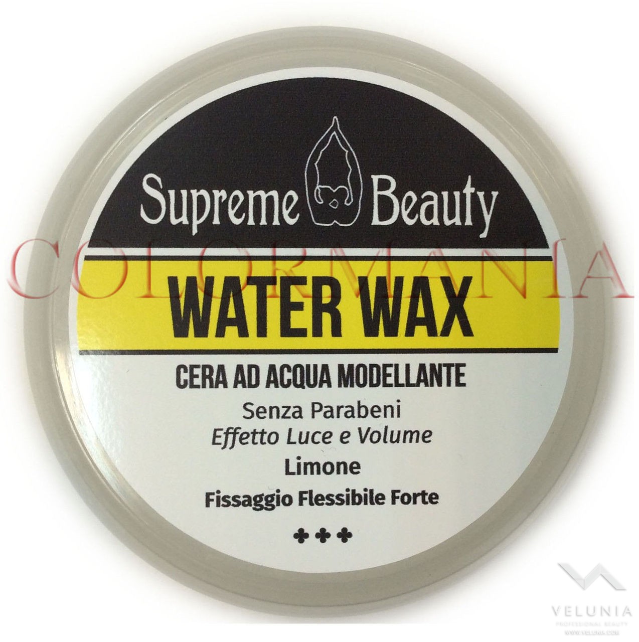 SUPREME BEAUTY WATER WAX CERA PER CAPELLI PROFESSIONALE FORTE SENZA PARABENI LIMONE 1