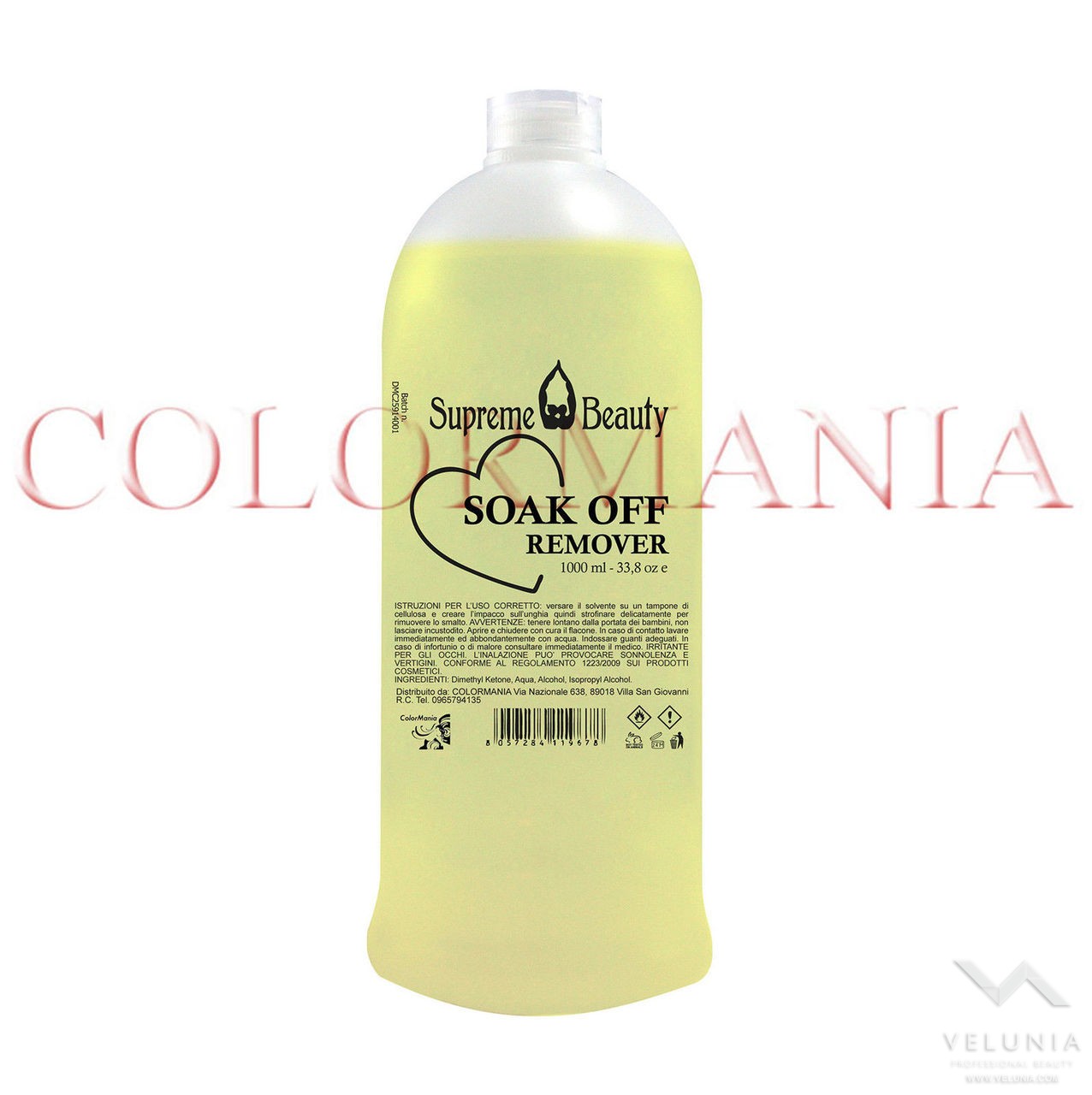 SUPREME BEAUTY REMOVER SOAK OFF LIQUIDO PER LA RIMOZIONE GEL POLISH SMALTO SEMIPERMANENTE 1