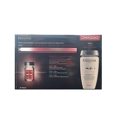 KERASTASE Aminexil Anticaduta 30X6ml + Bain Prevention 250ml NEW 1