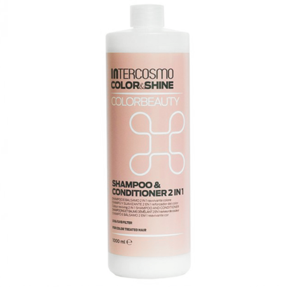 INTERCOSMO Color & Shine Colorbeauty Shampoo & Conditioner 2 in 1 1000ml 1