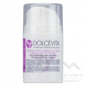 Crema Viso Aloe Vera Giorno Pelle grassa - DolceVita - Dispenser Airless 50 ml. 1