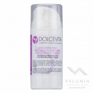 Maschera Viso Aloe Vera Pelle Grassa - DolceVita -  Dispenser Airless 100 ml. 1