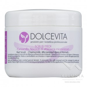 Scrub Piedi alla Calendula con Noccioli di Albicocca micronizzati - DolceVita - Vaso 250 ml. 1