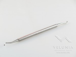 Ferretto Doppio - Punte tipo sgorbia - Nail scripper Inox 1