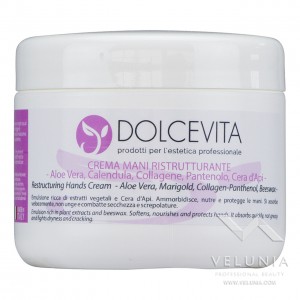 Crema Mani Ristrutturante (Aloe - Calendula - Collagene - Pantenolo - Cera d Api) - DolceVita - Vaso 250 ml. 1