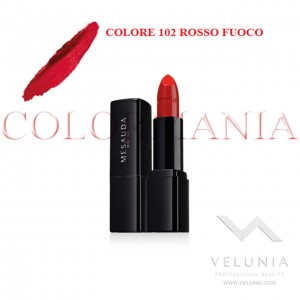 MESAUDA BACKSTAGE ROSSETTO LUCIDO BRILLANTE LUMINOSO  PROFESSIONALE COLORE 102 ROSSO FUOCO 1