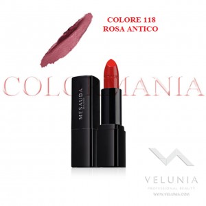 MESAUDA BACKSTAGE ROSSETTO LUCIDO BRILLANTE LUMINOSO  PROFESSIONALE COLORE 118 ROSA ANTICO 1