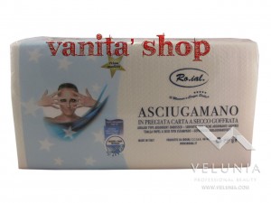 ASCIUGAMANO IN CARTA A SECCO MONOUSO GOFFRATA PROFESSIONALE RO.IAL 40X70 PZ. 70 1