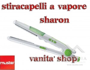 MUSTER PIASTRA STIRACAPELLI PROFESSIONALE A VAPORE SHARON