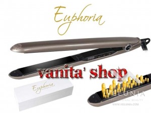 PIASTRA IONIZZANTE PROFESSIONALE CERAMICA NANO SILVER HAIR ON EUPHORIA