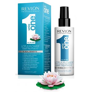 UNIQ ONE Lotus Flower Hair Treatment 150ml protezione spray dal calore di piastre e ferri