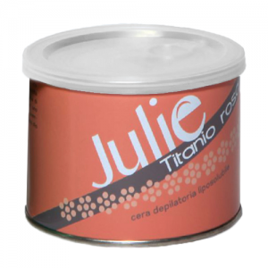 JULIE Cera Depilatoria Liposolubile Titanio Rosa 400ml 1