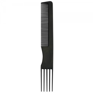 BiFULL Pettine Nero Forchetta 5 Denti Plastica N&deg;004